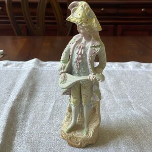 Vintage hand painted Japan porcelain Fern signed figurine